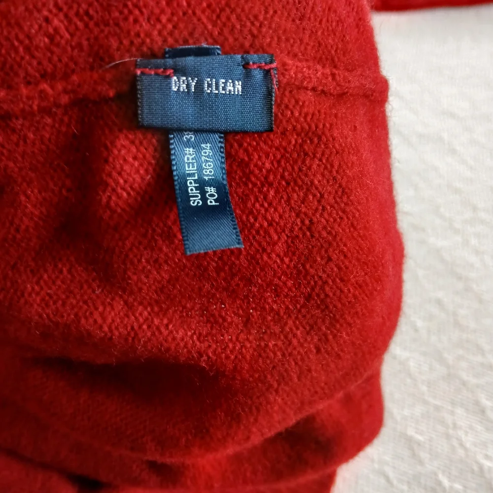 polo ralph lauren ♡ lambswool sweater mens xl red ivy prep academic minimalist